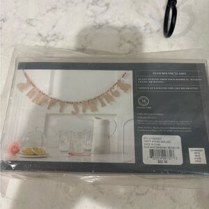 Martha Stewart Pink "HAPPY SPRING" Garland